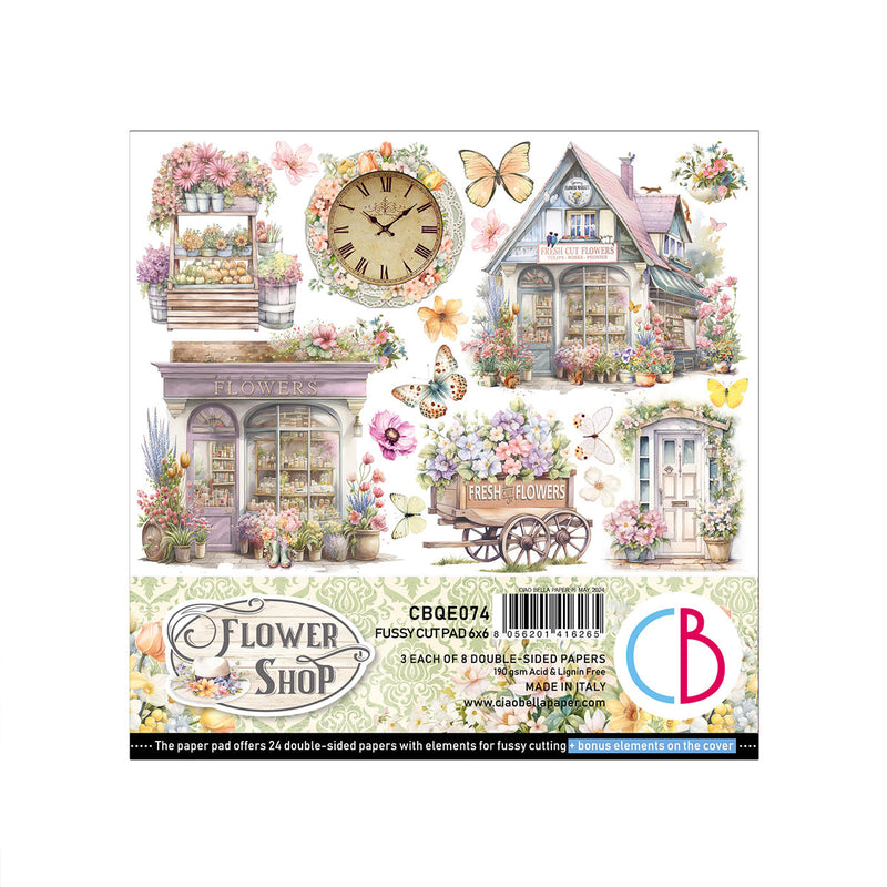 Bloc de recortes Flower Shop 6"x6" 24/paquete-1