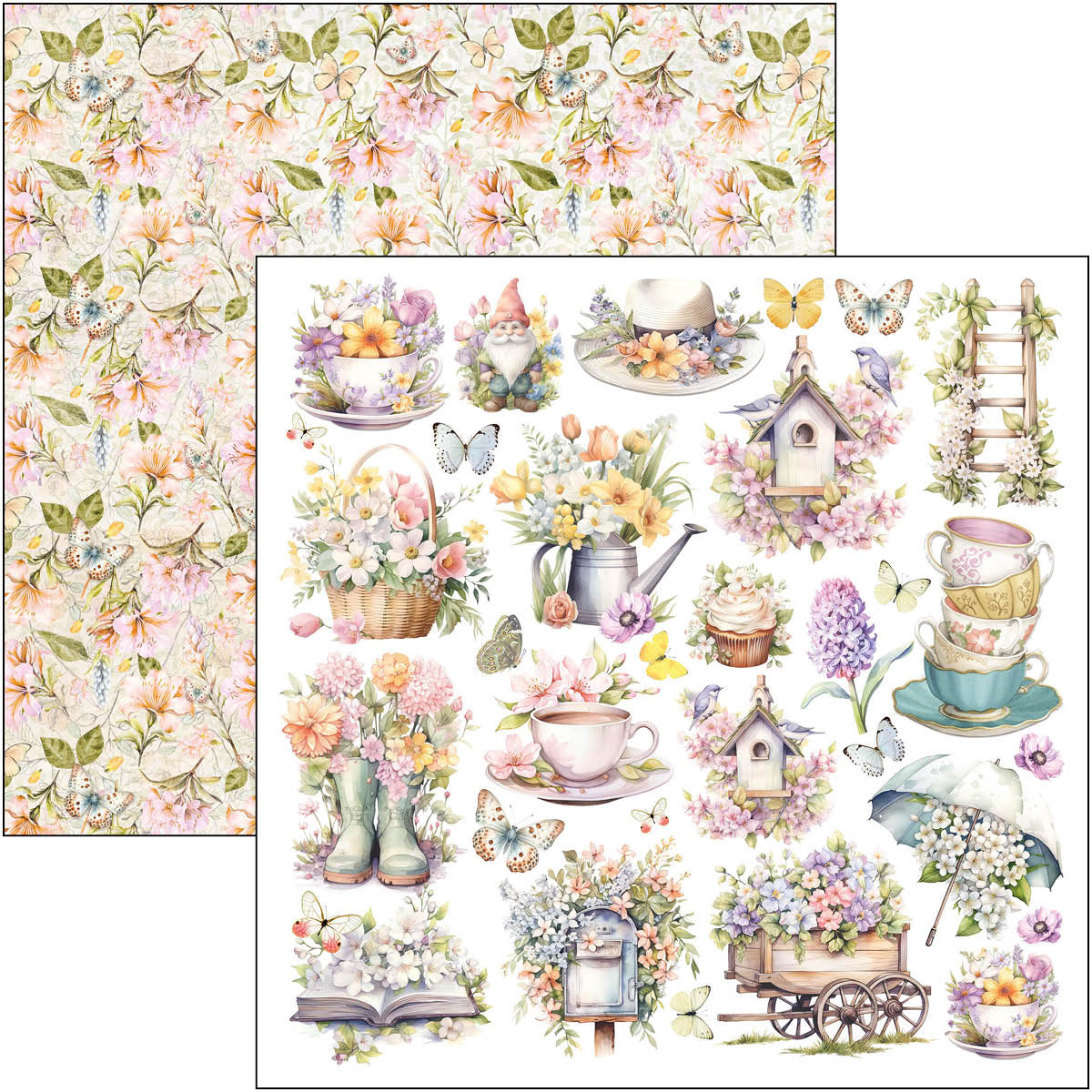Bloc de recortes Flower Shop 6"x6" 24/paquete-2