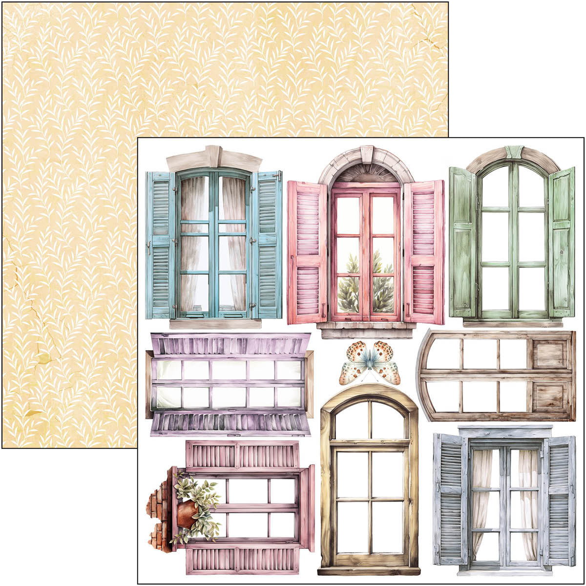 Bloc de recortes Flower Shop 6"x6" 24/paquete-8