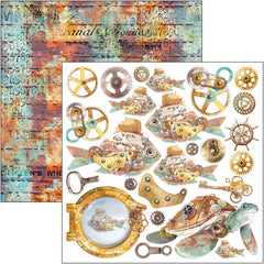 Coral Reef Fussy Cut Pad 6"x6" 24/Pkg-2