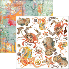 Coral Reef Fussy Cut Pad 6"x6" 24/Pkg-3