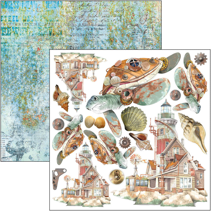 Coral Reef Fussy Cut Pad 6"x6" 24/Pkg-4