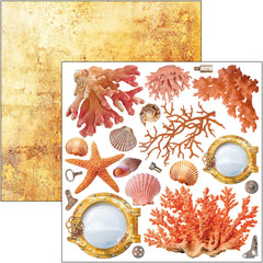 Coral Reef Fussy Cut Pad 6"x6" 24/Pkg-5