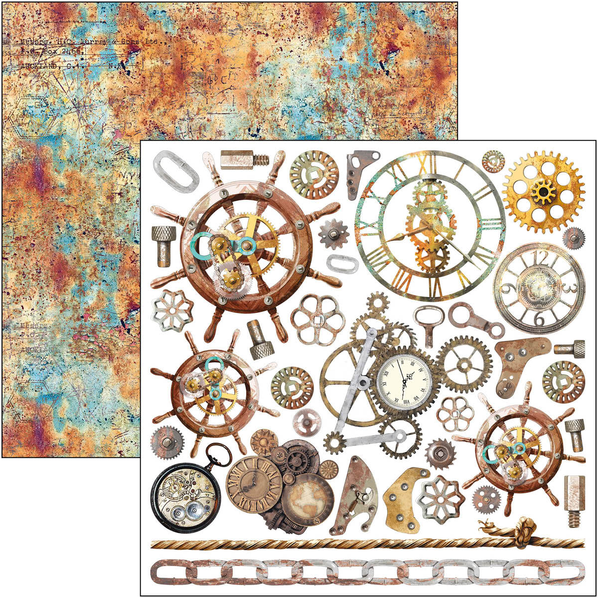 Coral Reef Fussy Cut Pad 6"x6" 24/Pkg-6