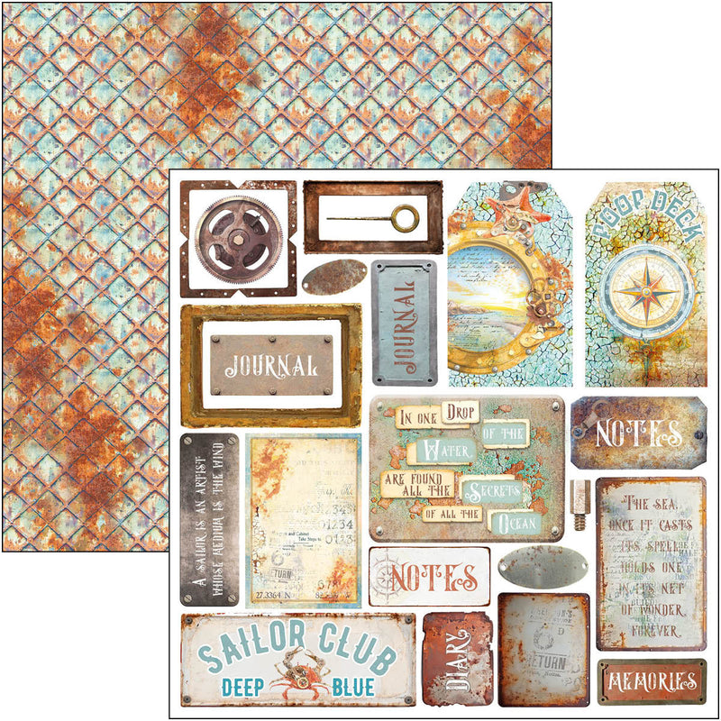 Coral Reef Fussy Cut Pad 6"x6" 24/Pkg-7