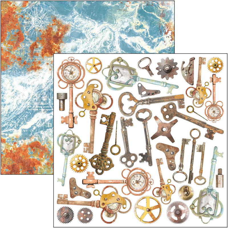 Coral Reef Fussy Cut Pad 6"x6" 24/Pkg-8