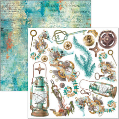 Coral Reef Fussy Cut Pad 6"x6" 24/Pkg-9