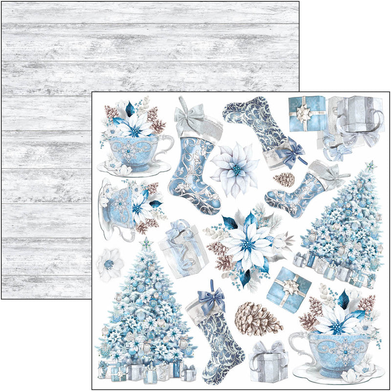 Bloc de papel Elegance of Blue Fussy Cut de 6"x6", 24 unidades/paquete-3