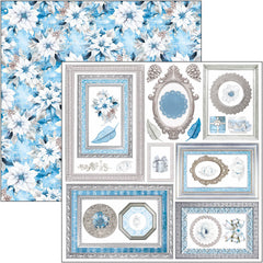 Bloc de papel Elegance of Blue Fussy Cut de 6"x6", 24 unidades/paquete-4