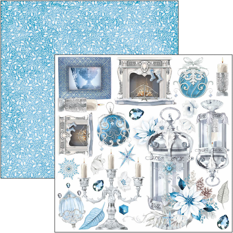 Bloc de papel Elegance of Blue Fussy Cut de 6"x6", 24 unidades/paquete-5
