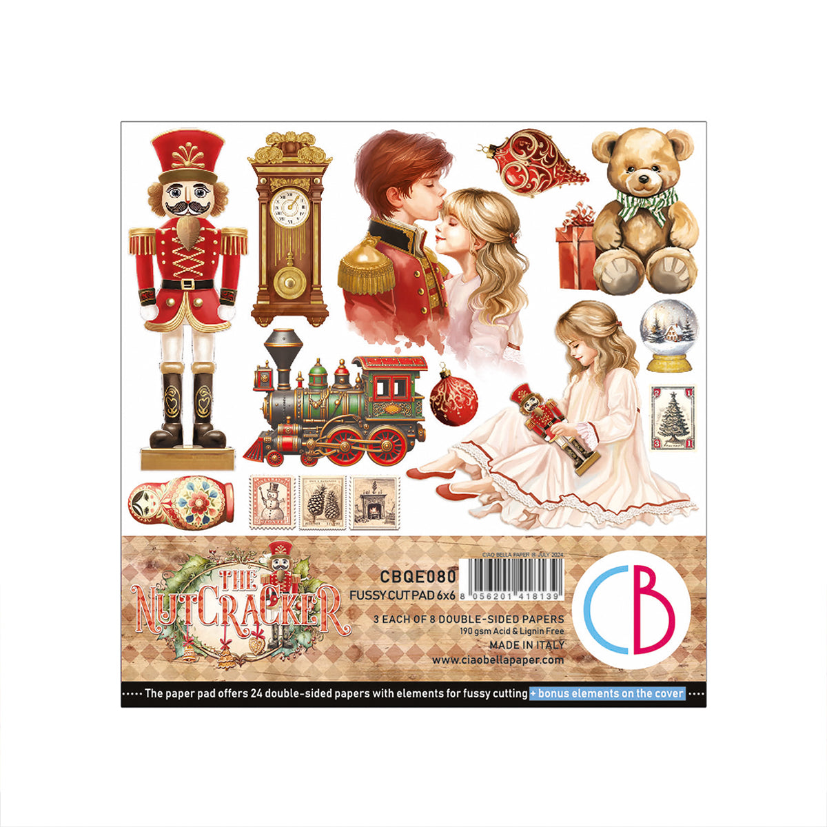 The Nutcracker Fussy Cut Pad 6"x6" 24/Pkg-1