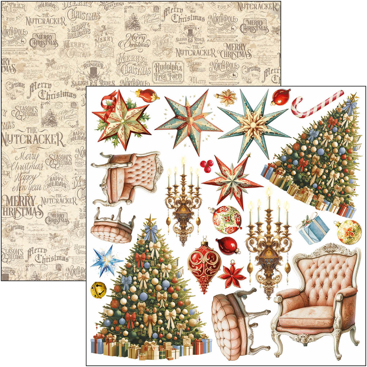 The Nutcracker Fussy Cut Pad 6"x6" 24/Pkg-6