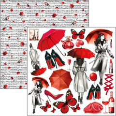 Paris Je t’aime Fussy Cut Pad 6"x6" 24/Pkg-3
