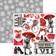 Paris Je t’aime Fussy Cut Pad 6"x6" 24/Pkg-5