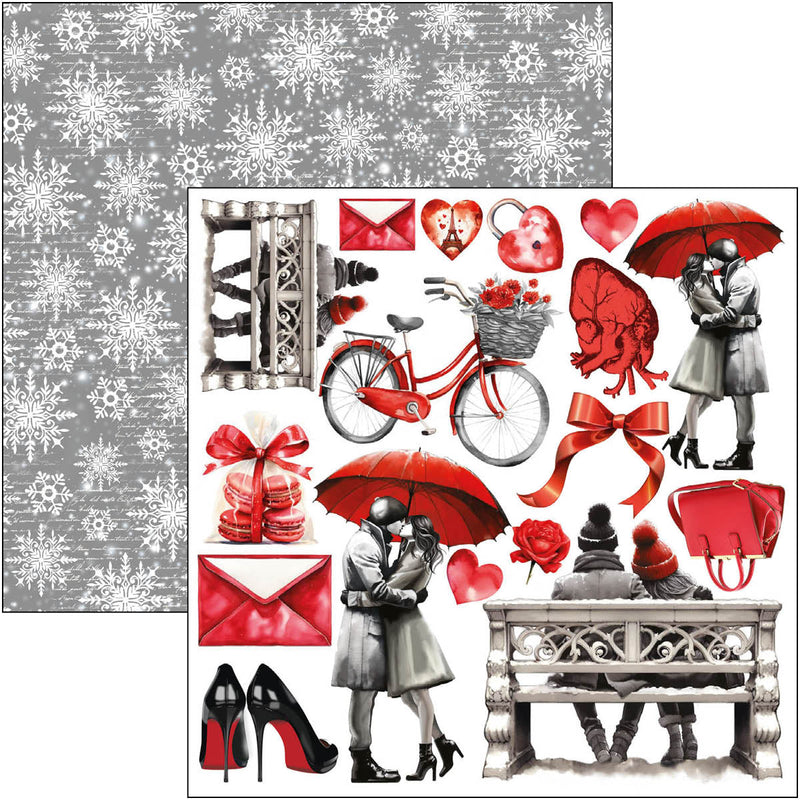 Paris Je t’aime Fussy Cut Pad 6"x6" 24/Pkg-5