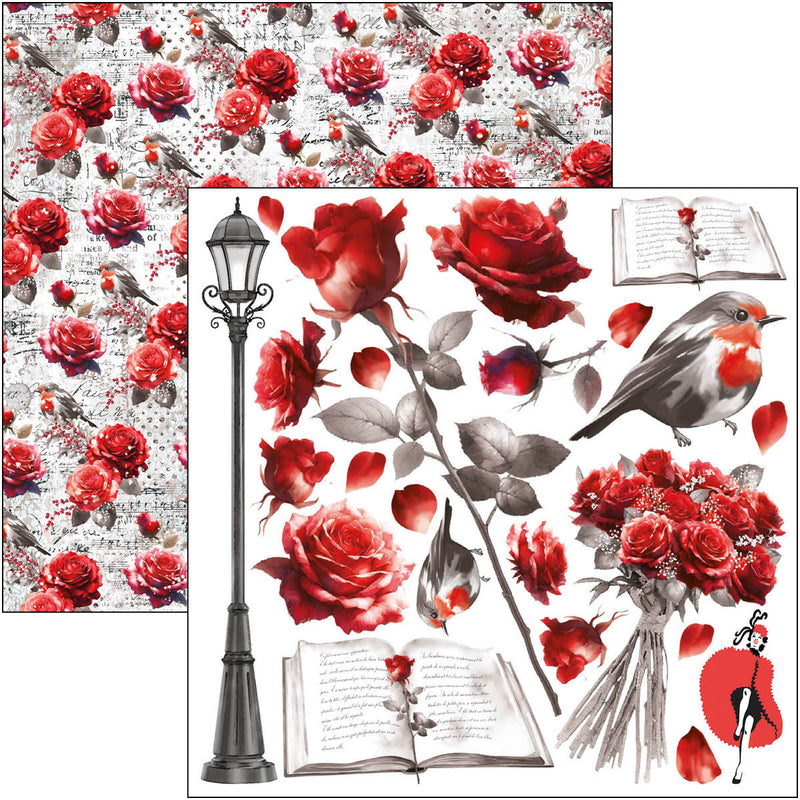 Paris Je t’aime Fussy Cut Pad 6"x6" 24/Pkg-6