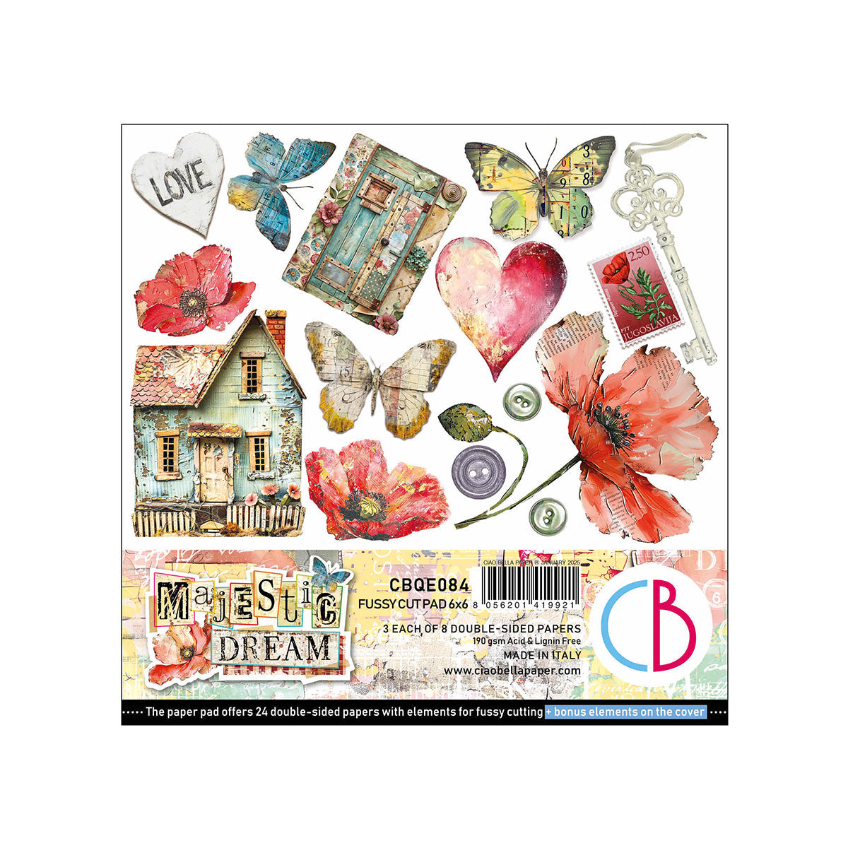 Majestic Dream Fussy Cut Pad 6"x6" 24/Pkg-1
