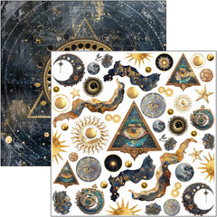 Celestial Fussy Cut Pad 6"x6" 24/Pkg-5