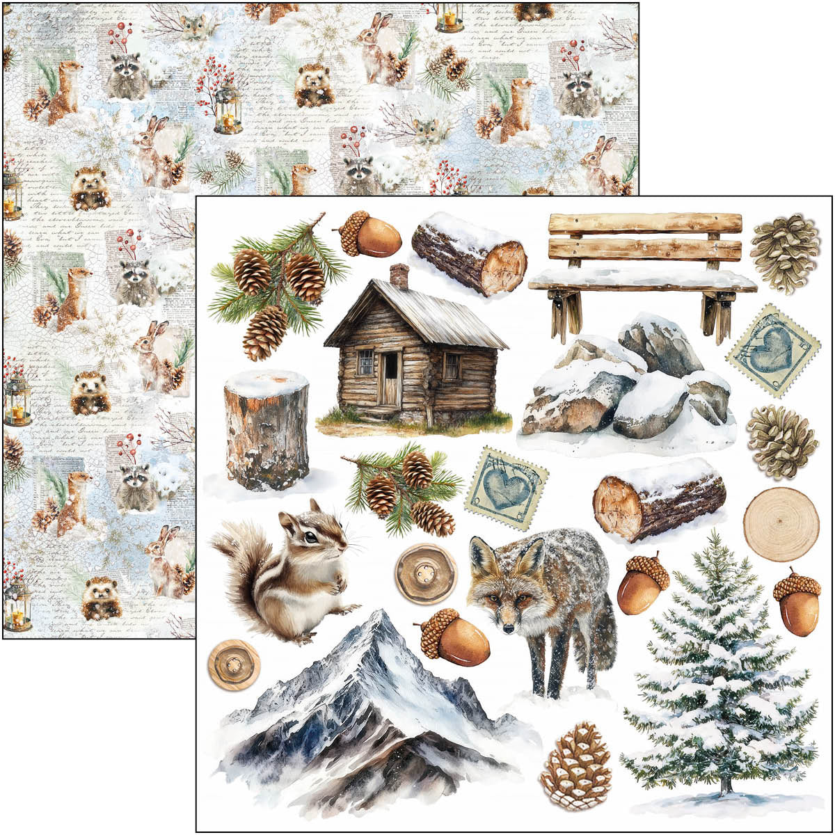 Forest Tales Fussy Cut Pad 6"x6" 24/Pkg-8