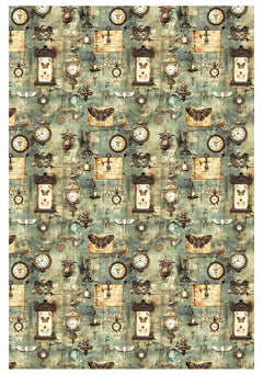 Rice Paper A4 MIXED 4/Pkg Cabinet Of Curiosities-4