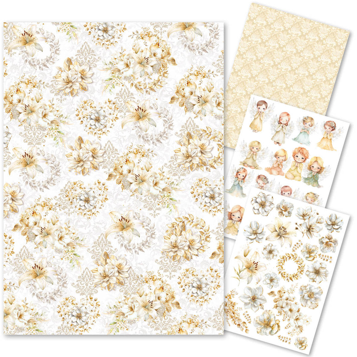 Rice Paper A4 MIXED 4/Pkg Blessing Day-1