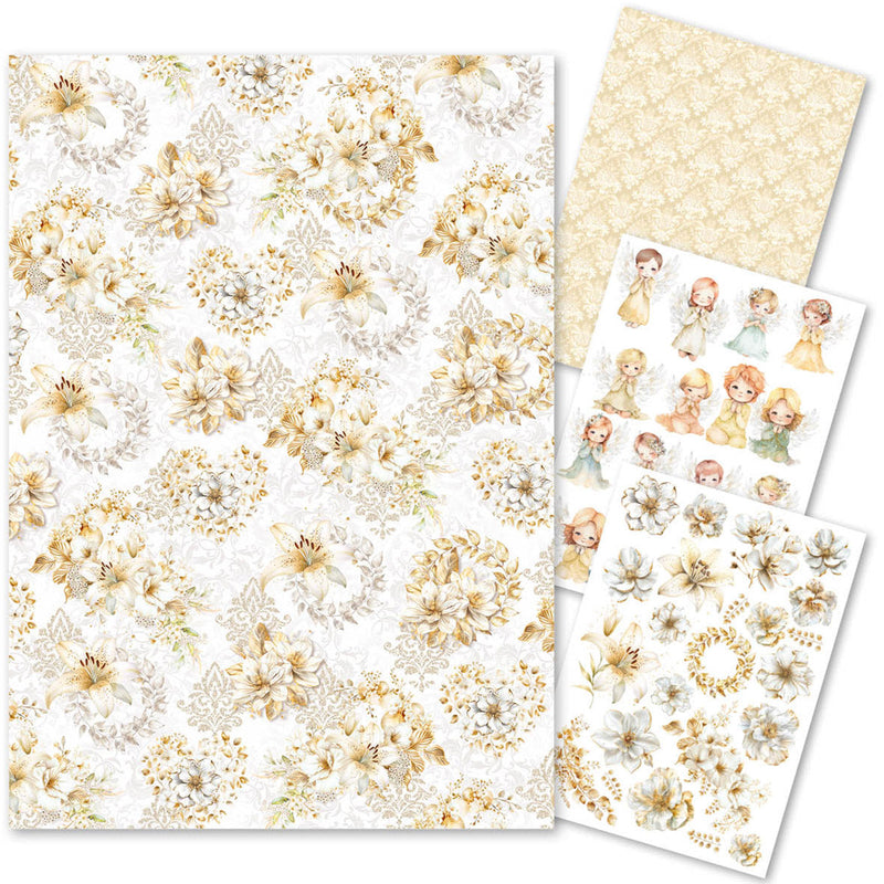Rice Paper A4 MIXED 4/Pkg Blessing Day-1