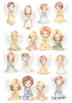 Rice Paper A4 MIXED 4/Pkg Blessing Day-4