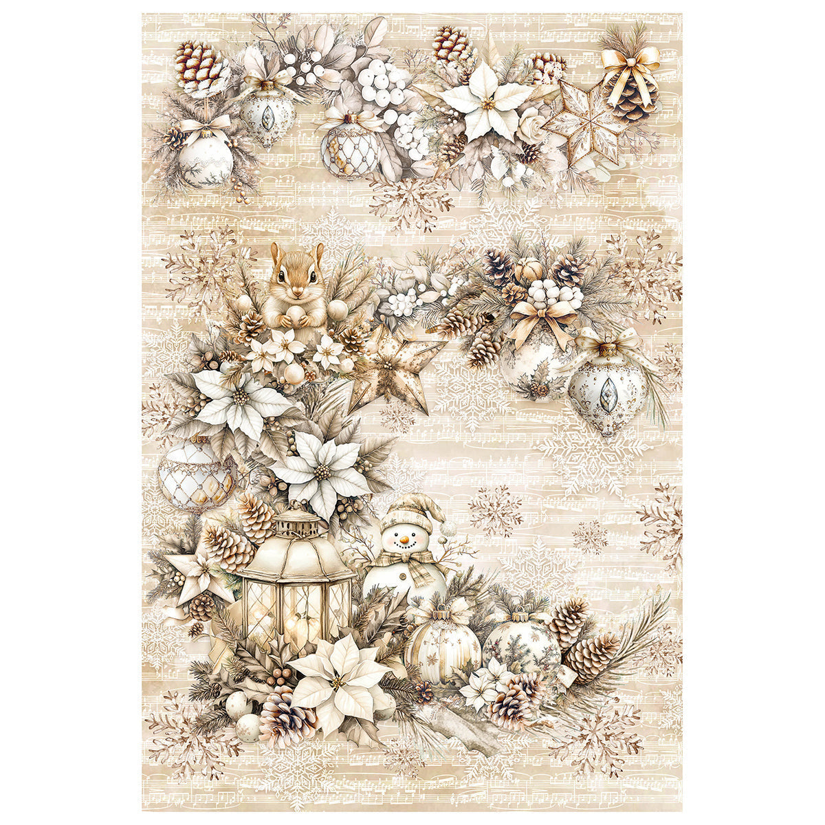 Rice Paper A4 MIXED 4/Pkg Winter Season-2