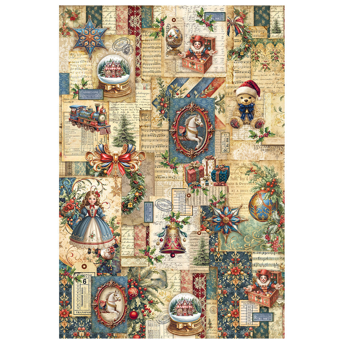 Rice Paper A4 MIXED 4/Pkg Toy Shop-5