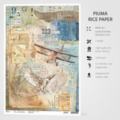 Ciao Bella Rice Paper A3 Study Of Flight - 3 Sheets-3