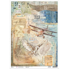Ciao Bella Rice Paper A3 Study Of Flight - 3 Sheets-1