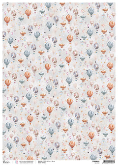 Rice Paper A3 Piuma Balloons - 3 Sheets-1