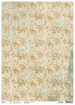 Rice Paper A3 Piuma Flourish and leaves - 3 Sheets-1