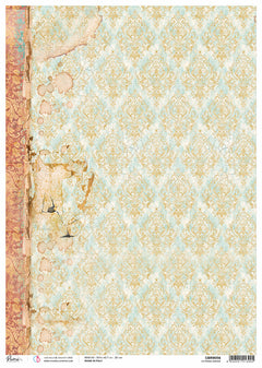 Rice Paper A3 Piuma Victorian damask - 3 Sheets-1