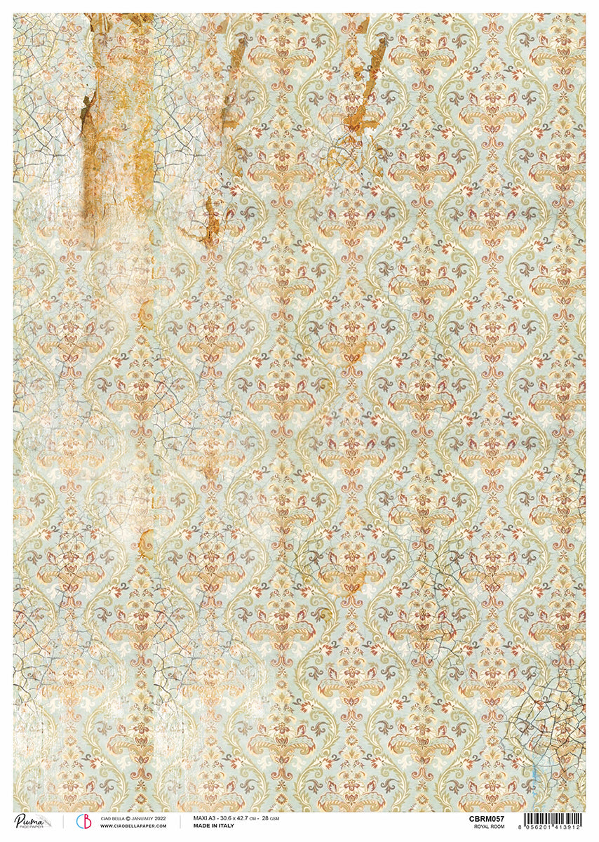 Rice Paper A3 Piuma Royal room - 3 Sheets-1