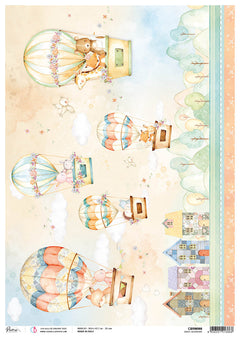 Ciao Bella Rice Paper A3 Piuma Sweet Adventure - 3 Sheets-1