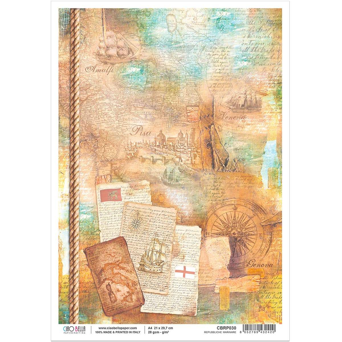 Ciao Bella Rice Paper A4 Repubbiche Marinare-1