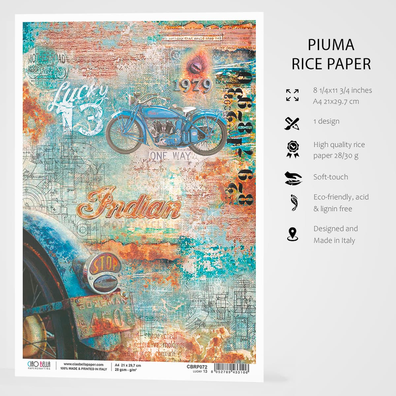 Ciao Bella Rice Paper A4 Lucky 13-3