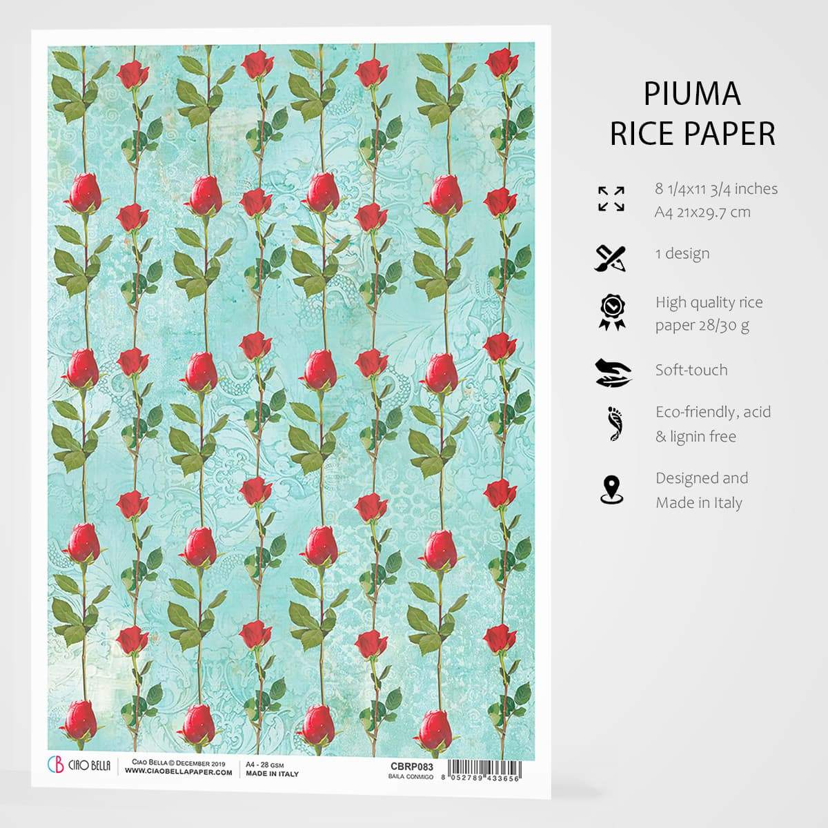 Ciao Bella Rice Paper A4 Baila Conmigo-3