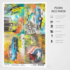 Ciao Bella Rice Paper A4 No Speed Limit Cards-3