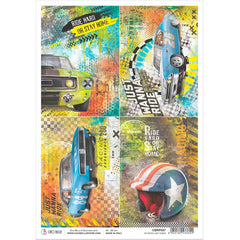 Ciao Bella Rice Paper A4 No Speed Limit Cards-1