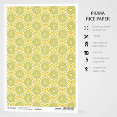 Ciao Bella Rice Paper A4 Flower Power-3