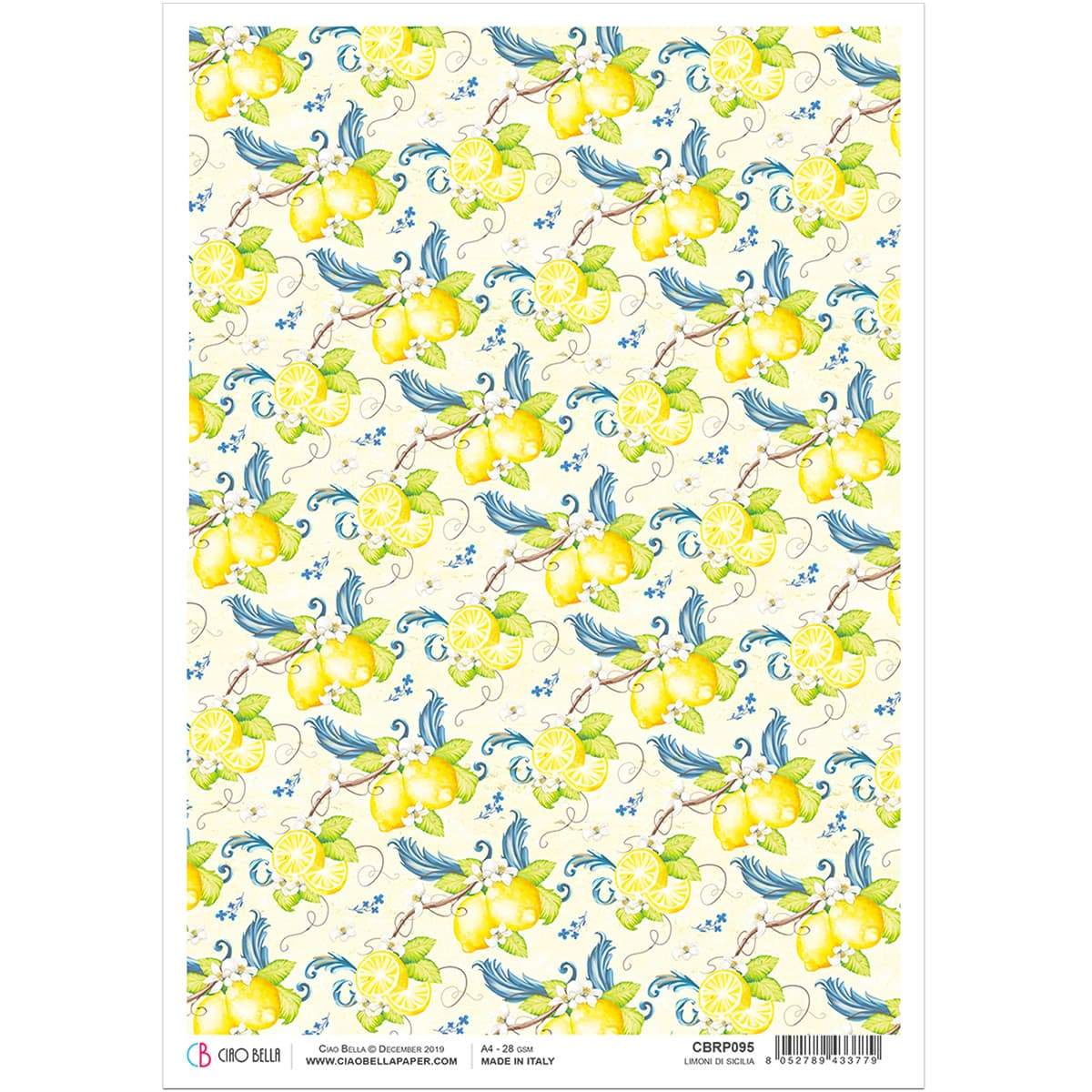 Ciao Bella Rice Paper A4 Limoni di Sicilia-1