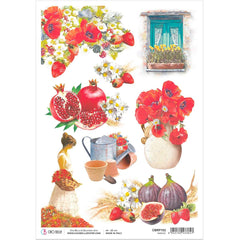 Ciao Bella Rice Paper A4 Harvest-1
