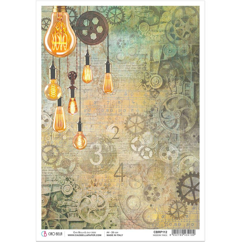 Ciao Bella Rice Paper A4 Modern Times-1