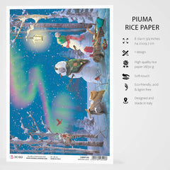 Ciao Bella Rice Paper A4 Northern Lights-3