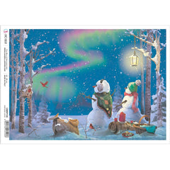 Ciao Bella Rice Paper A4 Northern Lights-1