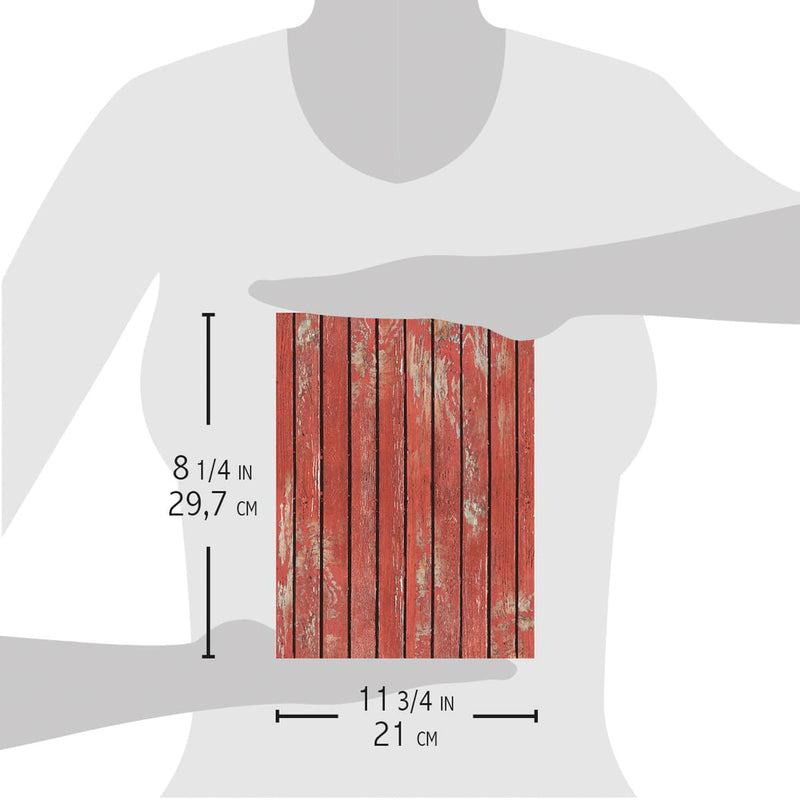 Ciao Bella Rice Paper A4 Red Wood-2