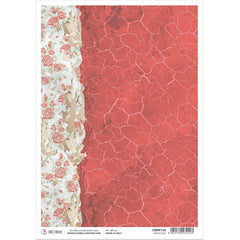 Ciao Bella Rice Paper A4 Ancient Red-1