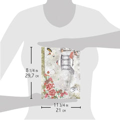 Ciao Bella Rice Paper A4 Frozen Garden-2